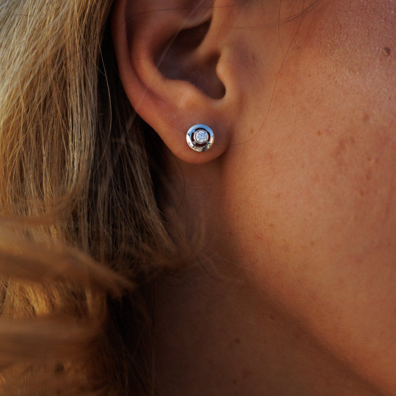 Diamond Earrings – White Gold, 0.300 ct – photo 4 of 5