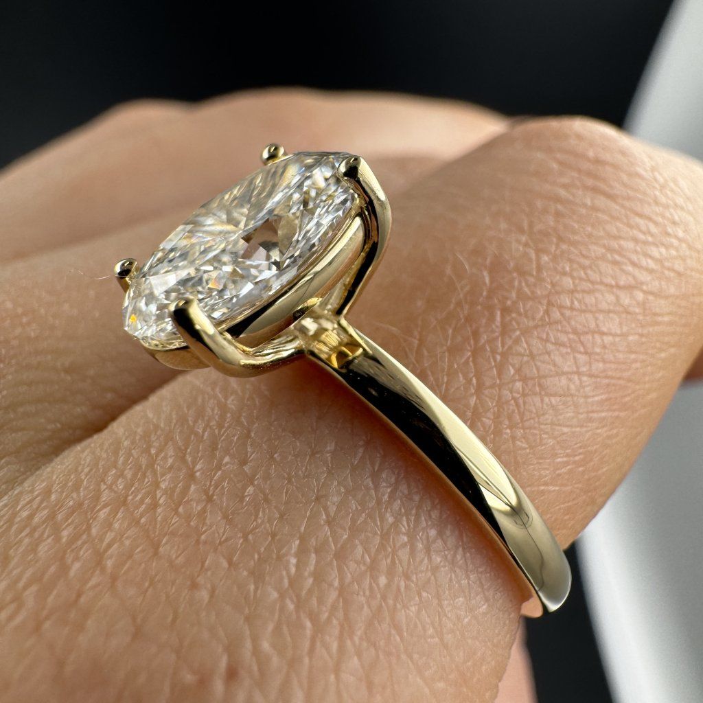 Diamond Ring – Yellow Gold, 2.5 ct – photo 1 of 4