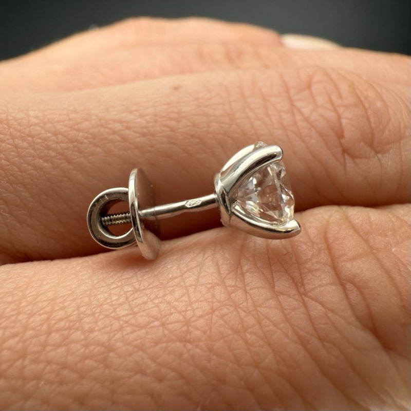 Diamond Earrings – White Gold, 3.0 ct – photo 5 of 5