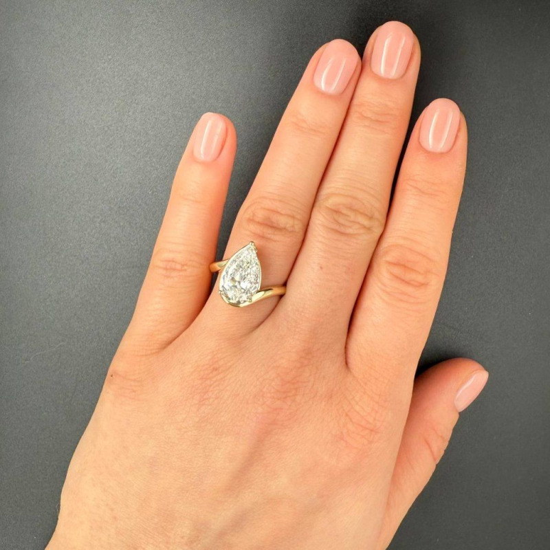 Diamond Ring – Yellow Gold, 3.3 ct – photo 5 of 5