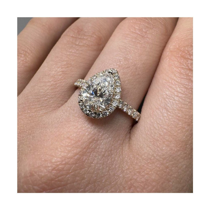 Diamond Ring – Yellow Gold, 1.02 ct – photo 2 of 4