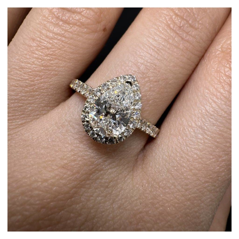 Diamond Ring – Yellow Gold, 1.02 ct – photo 4 of 4