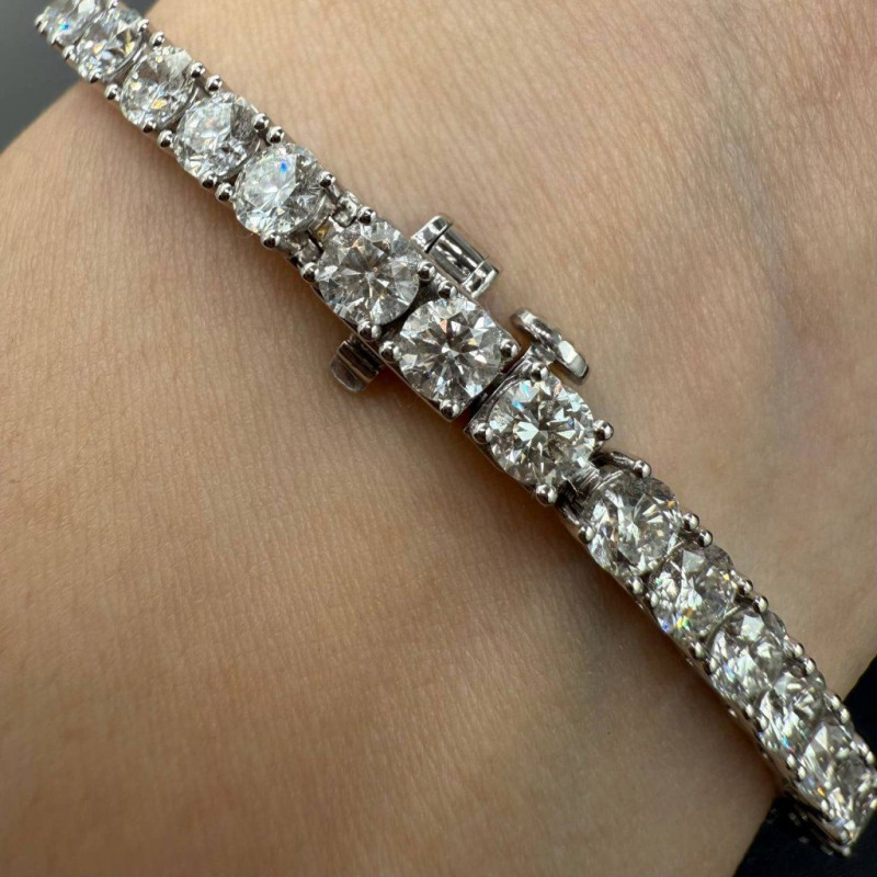 Diamond Bracelet – White Gold, 7.995 ct – photo 3 of 5