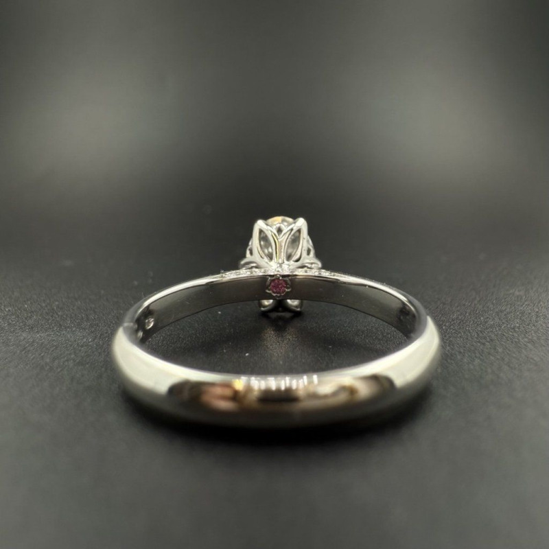 Ring with Diamonds and Spinel – White Gold, 1.51 ct – photo 3 of 5