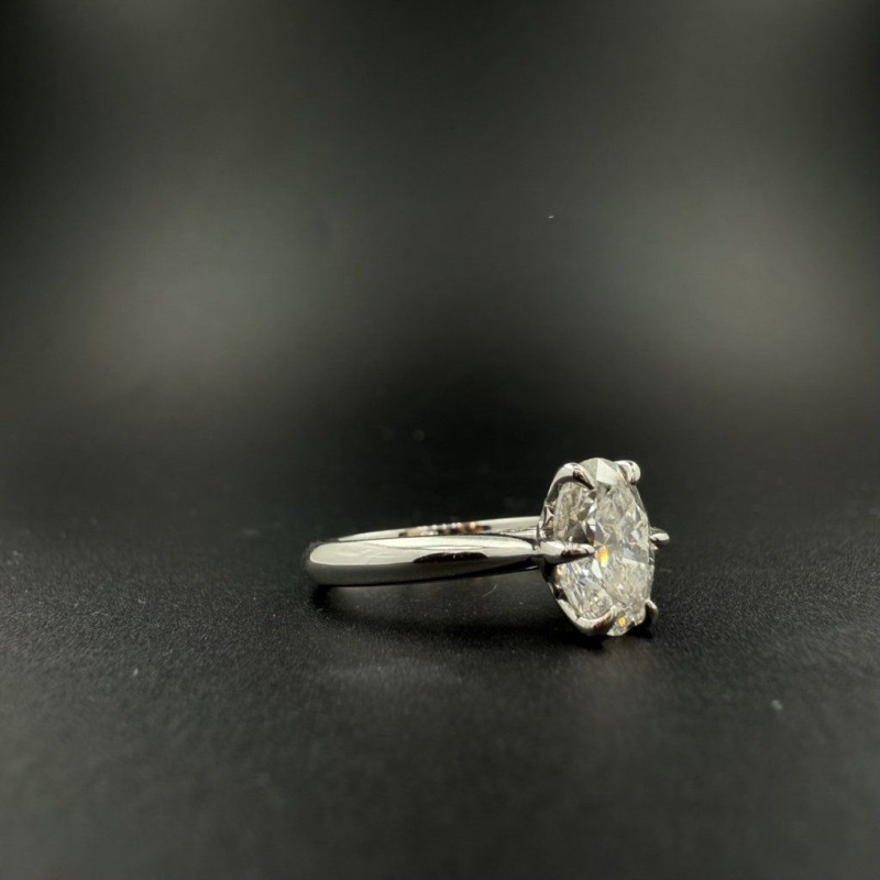 Ring with Diamonds and Spinel – White Gold, 1.51 ct – photo 4 of 5