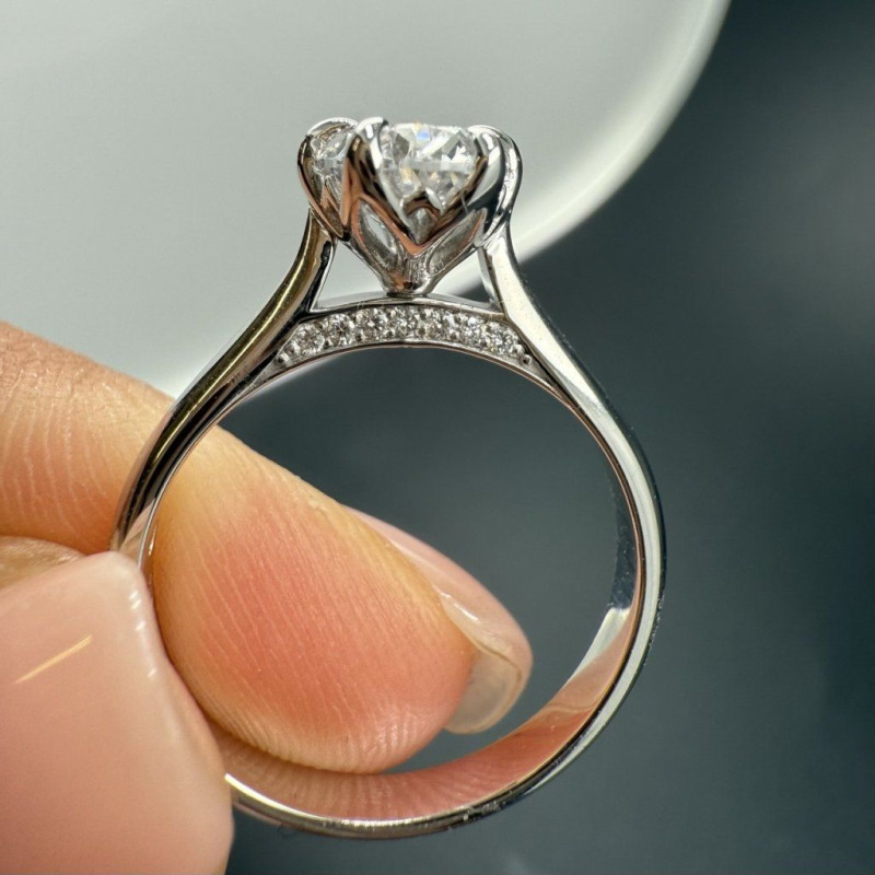 Ring with Diamonds and Spinel – White Gold, 1.51 ct – photo 5 of 5